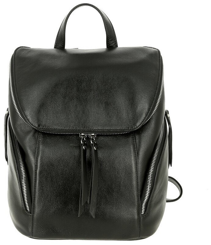 Женский кожаный рюкзак Versado VD285 black 