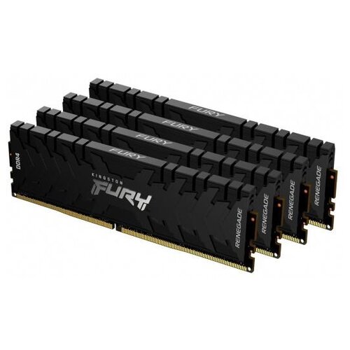 Оперативная память KINGSTON FURY Renegade Black DIMM 64GB 4x16GB 2666MHz DDR4 KF426C13RB1K464 2037000₽