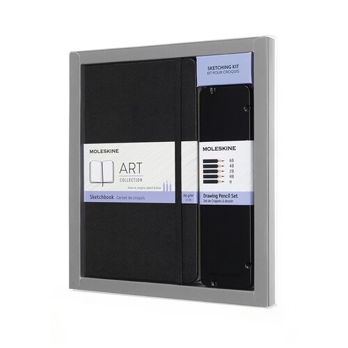 Moleskine Набор для рисования Art Collection Large BUNDARTGPHA черный