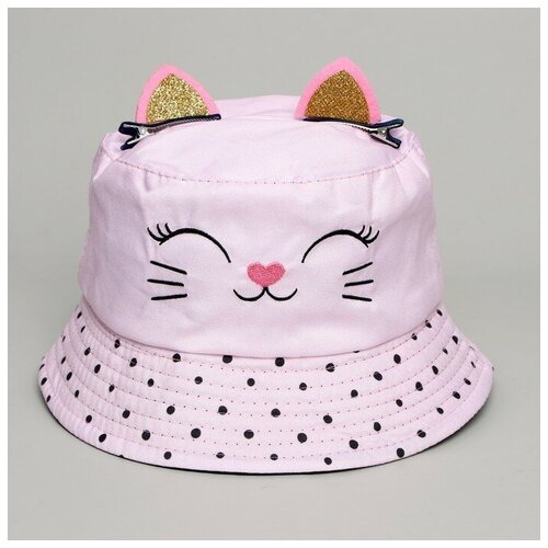 Панама детская «Котик», с ушками, рр 54см