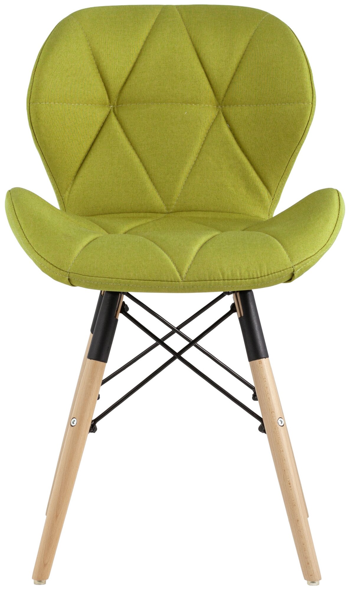 Комплект стульев для кухни 2 шт Бон, рогожка, оливковый - фотография № 5