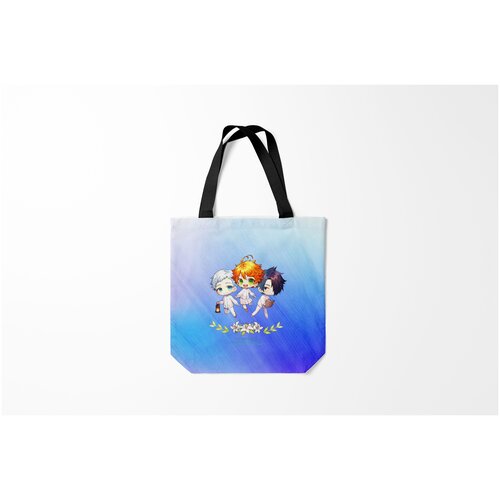 фото Сумка-шоппер / 40х40 см / аниме / обещанный неверленд burnettie