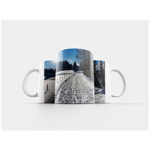 фото Кружка "зима, зимний путь, снег" 320 мл lotsprints