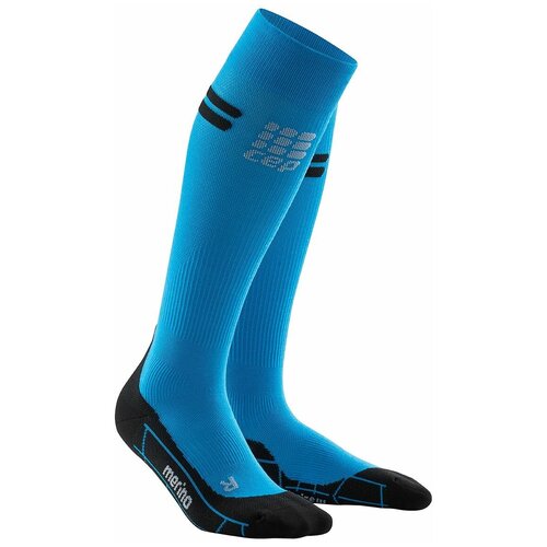 фото Компрессионные гольфы cep merino wool compression knee socks c22 синий iii c22w-s