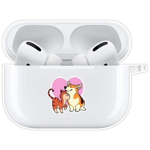 Чехол Krutoff Clear Case для AirPods Pro Любовь противоположностей