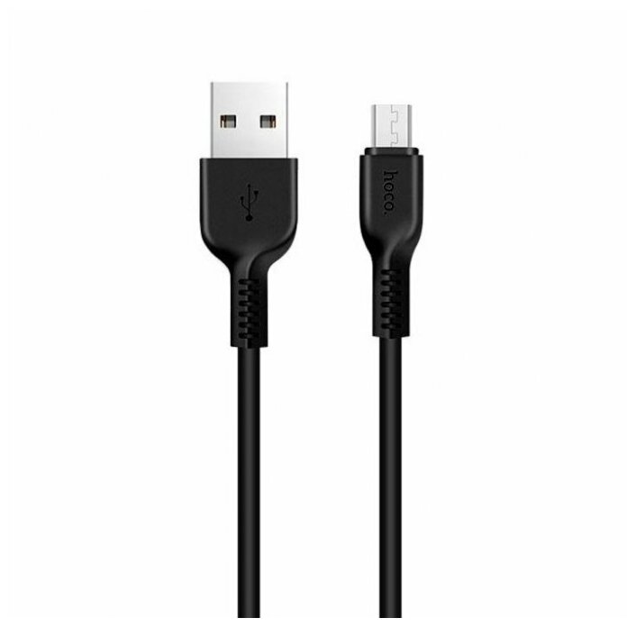 Кабель USB - micro USB Hoco X20 для HTC / Samsung (200 см) Черный