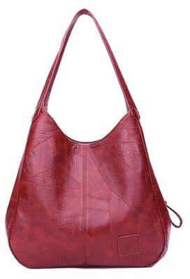 Сумка хобо VINTAGE BAGS, фактура гладкая, красный