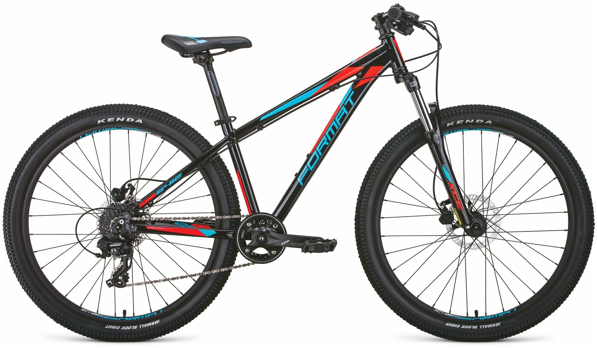 Велосипед Format 6412 (2020) горный рам.:13" кол.:26" черный 13.8кг (RBKM0J648001) - фото №1