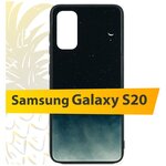 Стеклянный чехол для Samsung Galaxy S20 / Чехол для Самсунг Галакси Эс 20 Mix glass (Ночное небо) - изображение