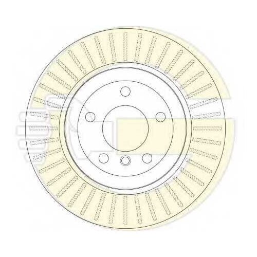 Диск тормозной BMW E60/E61 525x-530x 05- задний вент.D 320мм.