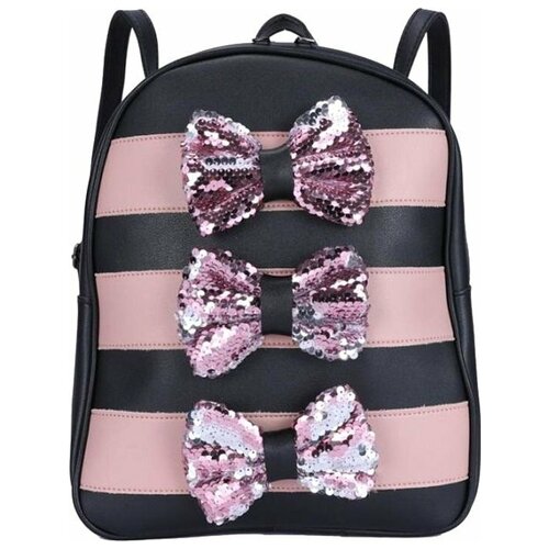 фото Рюкзак orsoro dw-989 черно- розовый