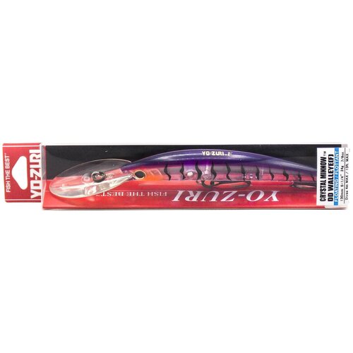 Воблер Yo-Zuri Crystal Minnow Deep Diver Walleye 130F / R1301-PT