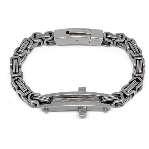 фото Браслет ruby-ruby, размер 21 см, размер m, черный, серебряный