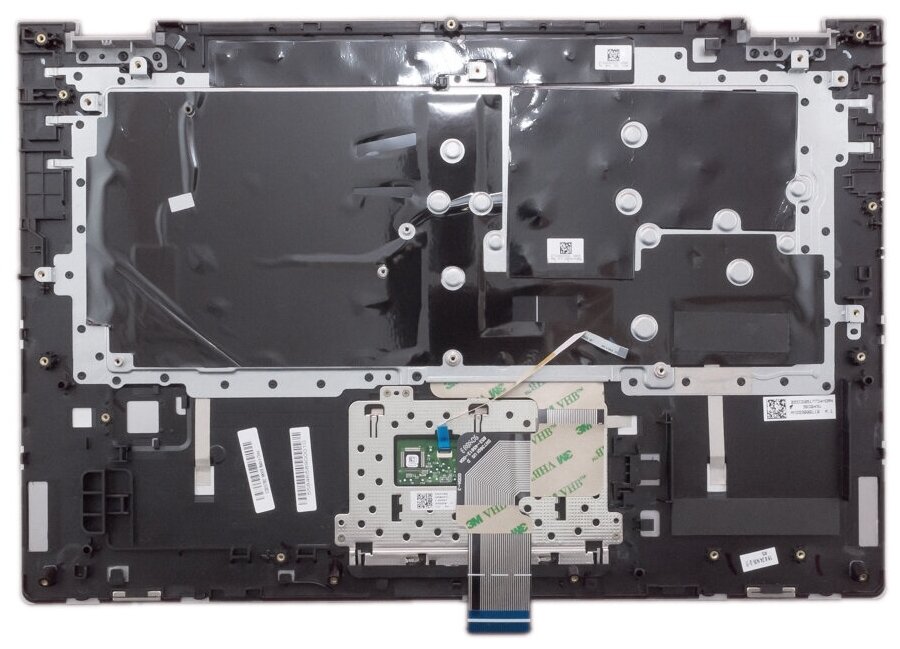 Клавиатура для ноутбука Lenovo 5CB0S17802 Русская серая с серебристым топкейсом