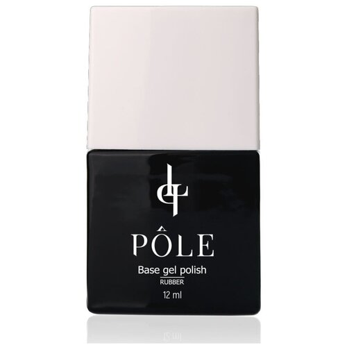 Pole Pole Базовое покрытие Rubber Base Gel Polish, прозрачный, 12 мл