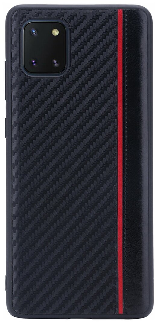 Чехол накладка для Samsung Galaxy Note 10 Lite, G-Case Carbon, черная