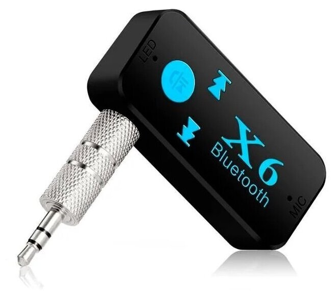 Беспроводной автомобильный Bluetooth приемник / ресивер AUX с микрофоном BT-X6