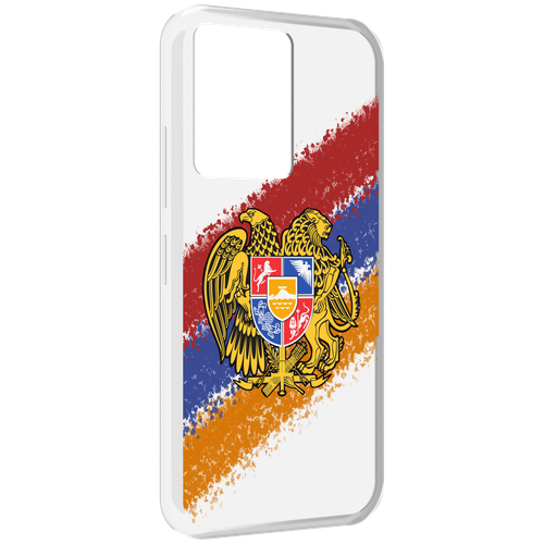 Чехол MyPads флаг герб Армении для Infinix Note 12 5G X671 / Note 12 Pro 5G задняя-панель-накладка-бампер
