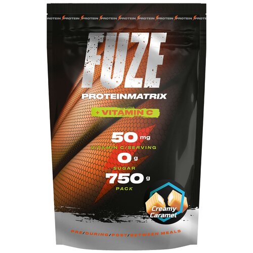 Протеин Fuze Matrix + Vitamin C, 750 гр., сливочная карамель протеин fuze matrix glutamine vitamin c 750 гр вишневый пирог