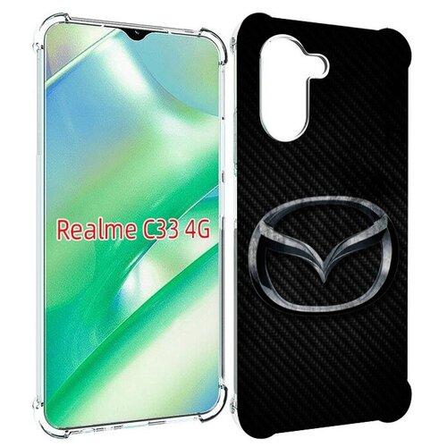 Чехол MyPads mazda мазда 1 женский для Realme C33 4G задняя-панель-накладка-бампер