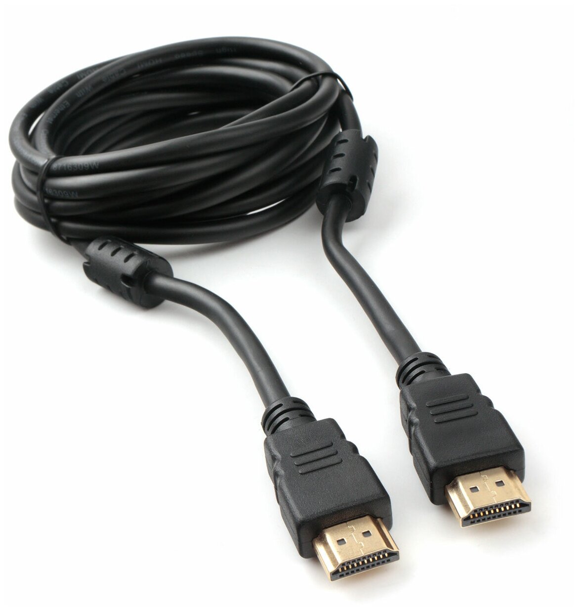 Кабель HDMI Cablexpert CCF2-HDMI4-10,3 м, v2.0, 19M/19M, черный, позолоченные разъемы, экран, 2 ферритовых кольца