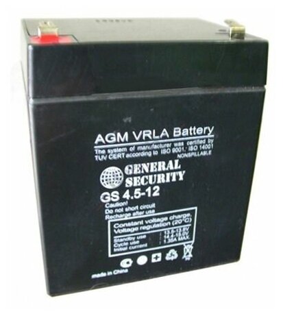 Аккумулятор General Security 12V 4.5Ah GS4.5-12