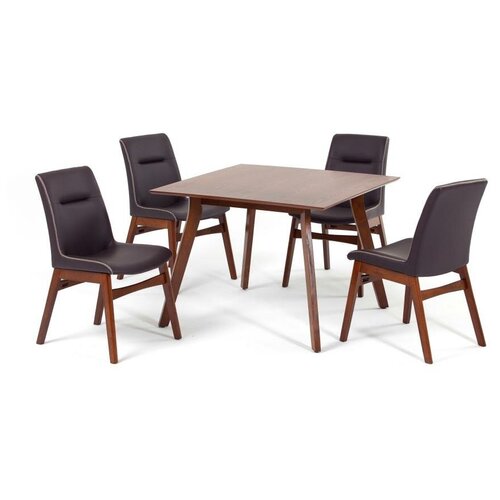 Комплект обеденный (стол SINGA и 4 кресла REDANG), натуральное дерево