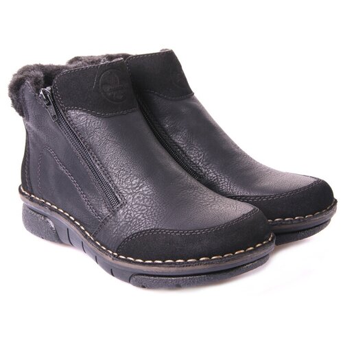фото Ботинки rieker (liane) женские зимние, размер 36, цвет черный, артикул 73352-00