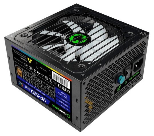 Блок питания GameMax VP-500- RGB- MODULAR 80+ 500W, Ultra quiet
