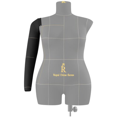 Royal Dress Forms Правая рука для манекена Моника, черная, размер 54-56