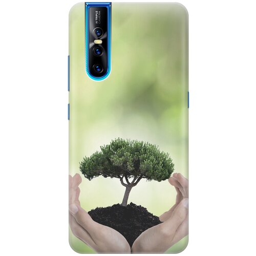 фото Силиконовый чехол на vivo v15 pro / виво в15 про с принтом "оберегайте природу gosso