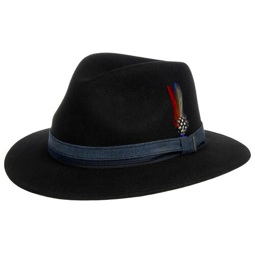 Шляпа федора STETSON, размер 63, черный