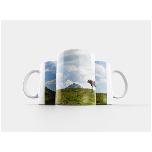 фото Кружка "летом, корова, гора" 320 мл lotsprints