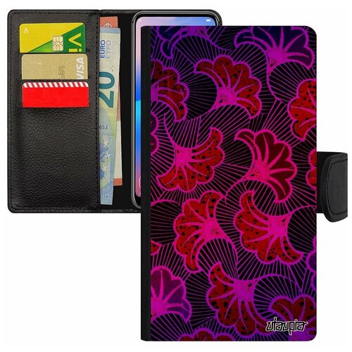 фото Чехол-книжка на телефон iphone se 2020, "африканский принт" цветы мотив utaupia