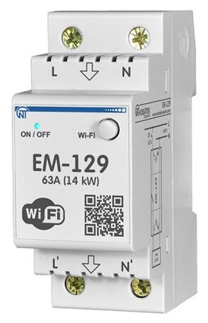 Многофункционального реле напряжения с термозащитой и сбором статистики Wi-Fi ЕМ-129 Новатек-Электро