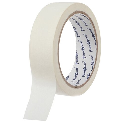 Малярная клейкая лента РемоКолор на бумажной основе, клей - синтетический каучук, 30 мм х 23 м 49-2-305