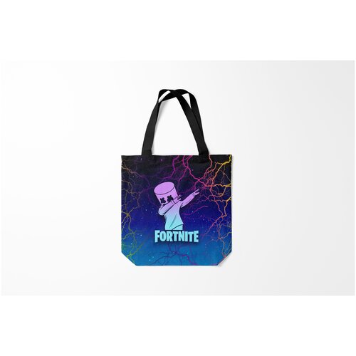 фото Сумка-шоппер / 40х40 см / геймерам / fortnite marshmello burnettie