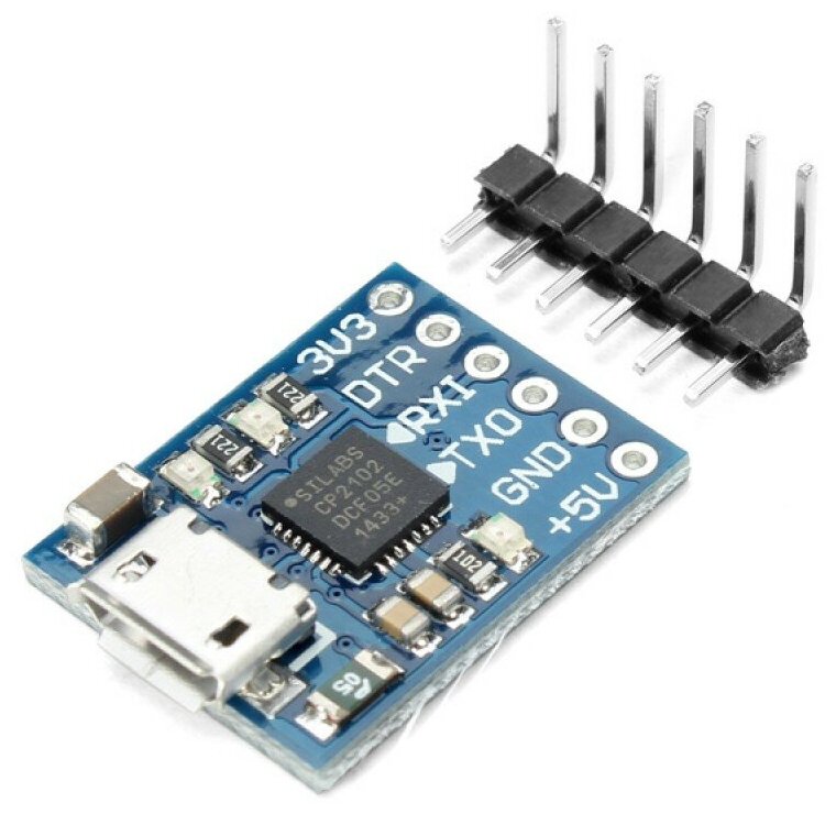 Преобразователь USB - UART на CP2102 (micro USB)