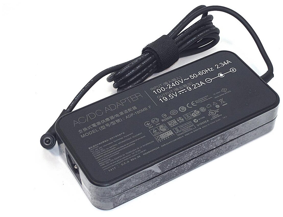 Блок питания (сетевой адаптер) ADP-180MB F для ноутбуков Asus 19.5V 9.23A 180W 6.0x3.7 Pin