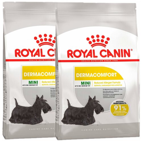 ROYAL CANIN MINI DERMACOMFORT для взрослых собак маленьких пород при аллергии (3 + 3 кг)