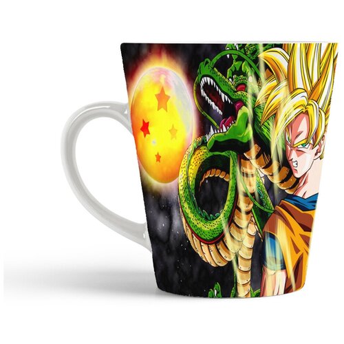 фото Кружка-латте coolpodarok аниме гоку дракон шенлонг на фоне космос