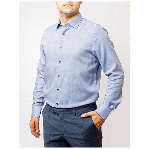 Рубашка Pierre Cardin, размер 43, синий