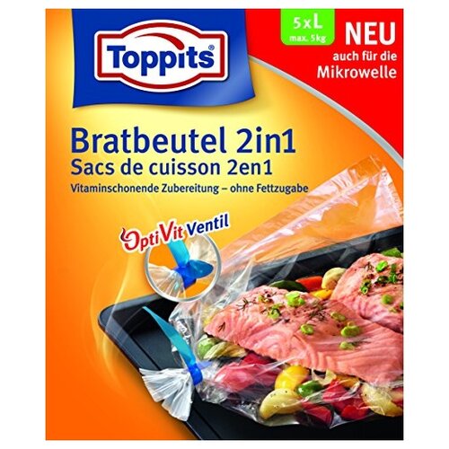 TOPPITS Пакеты для запекания 2 в 1 , размер L, 5штук