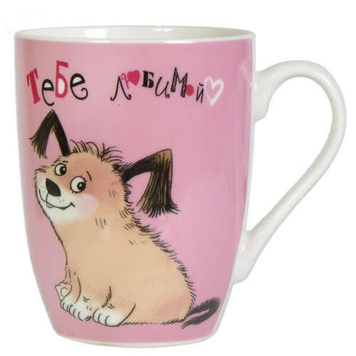 Кружка фарфор 340 собаки пожелания (48) CERATECH