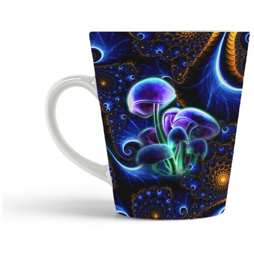 фото Кружка-латте coolpodarok люминисцентные грыбы