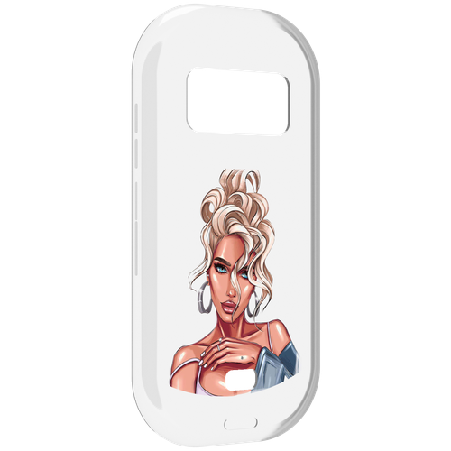 Чехол MyPads красивая-блондинка женский для UleFone Armor 15 задняя-панель-накладка-бампер