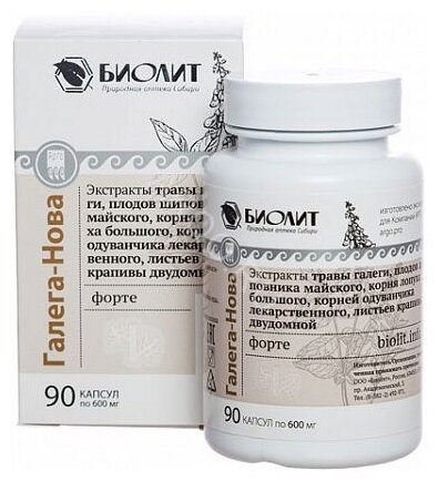фото Капсулы Биолит Галега-Нова форте №90