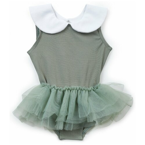 фото "50617, купальник для девочки happy baby слитный, с открытой спинкой, green, 104-110"