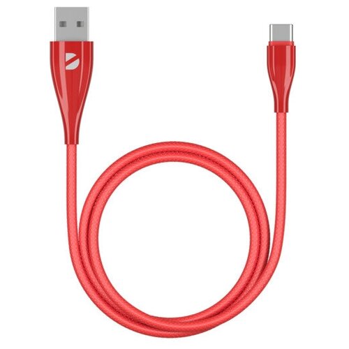 Дата-кабель DEPPA Ceramic USB - USB-C, 1м, красный,