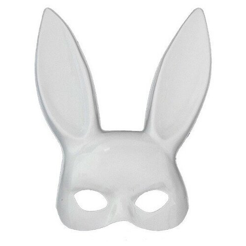 Карнавальная маска в виде Белого кролика (глянец)